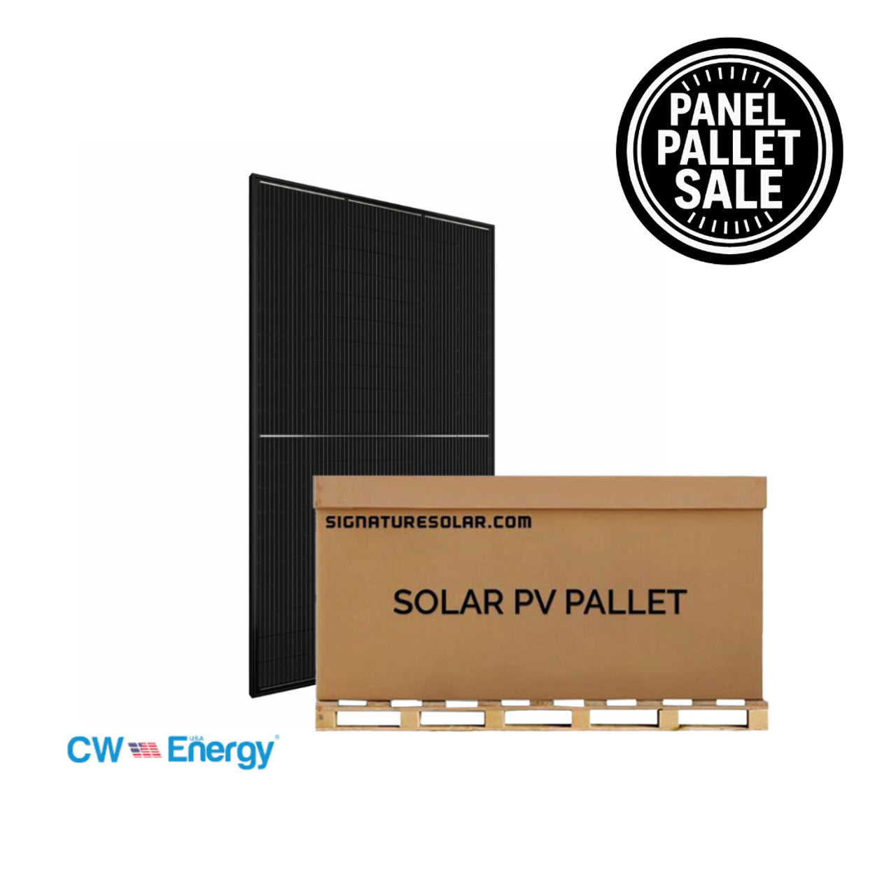 CW Energy 410W Full Pallet of Bifacial Solar Panels | 35 Panels
