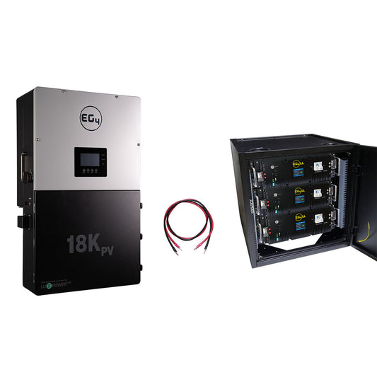 EG4 18KPV Hybrid Inverter System Bundle - 61.44kWh EG4 Lithium Battery Rack [BNDL-E0006]