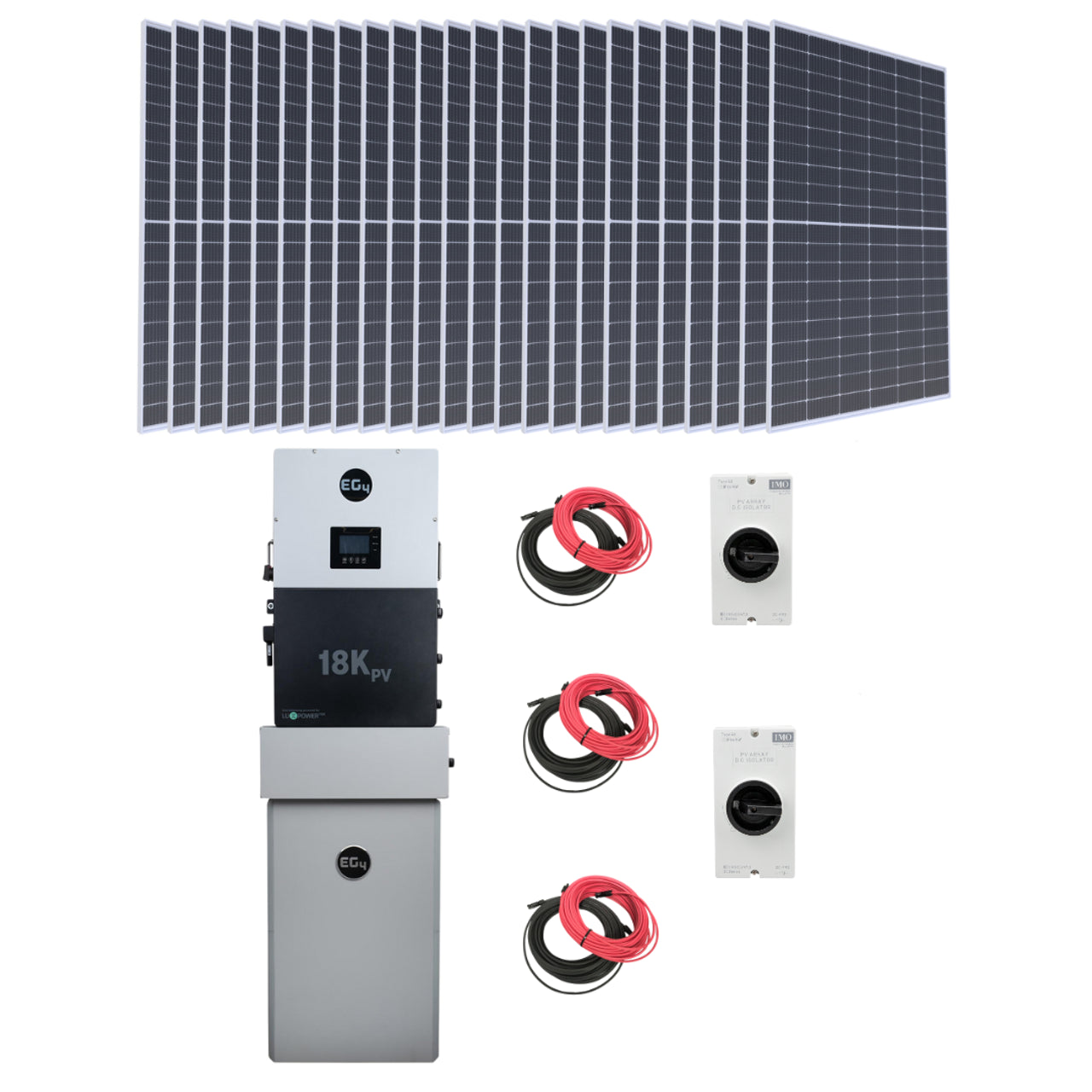 Complete Hybrid Solar Kit - EG4 PowerPro ESS | 12 kW AC Output | Up To 45 kWh Battery Backup [Kit-E0007]