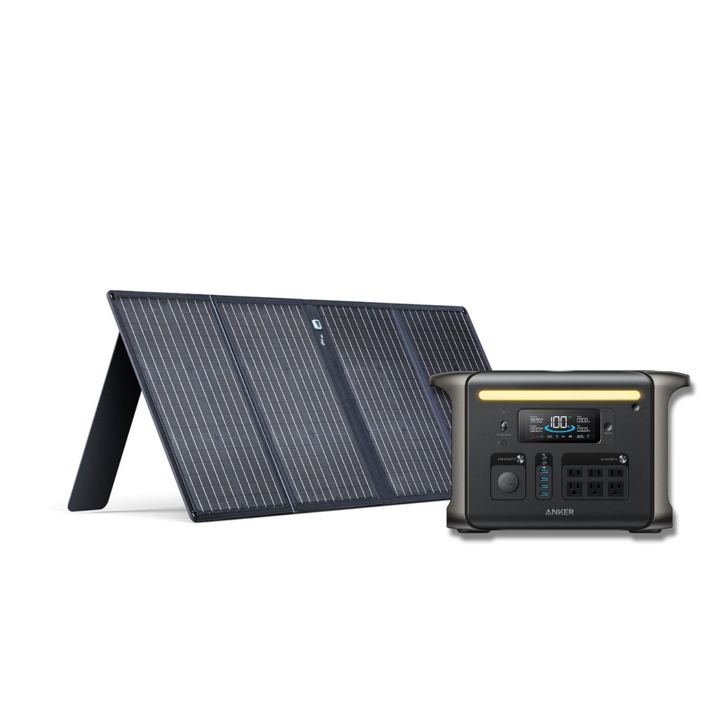 Anker SOLIX F1500 Portable Solar Battery Generator + up to 400W Anker Solar Panels [KIT-AK004]