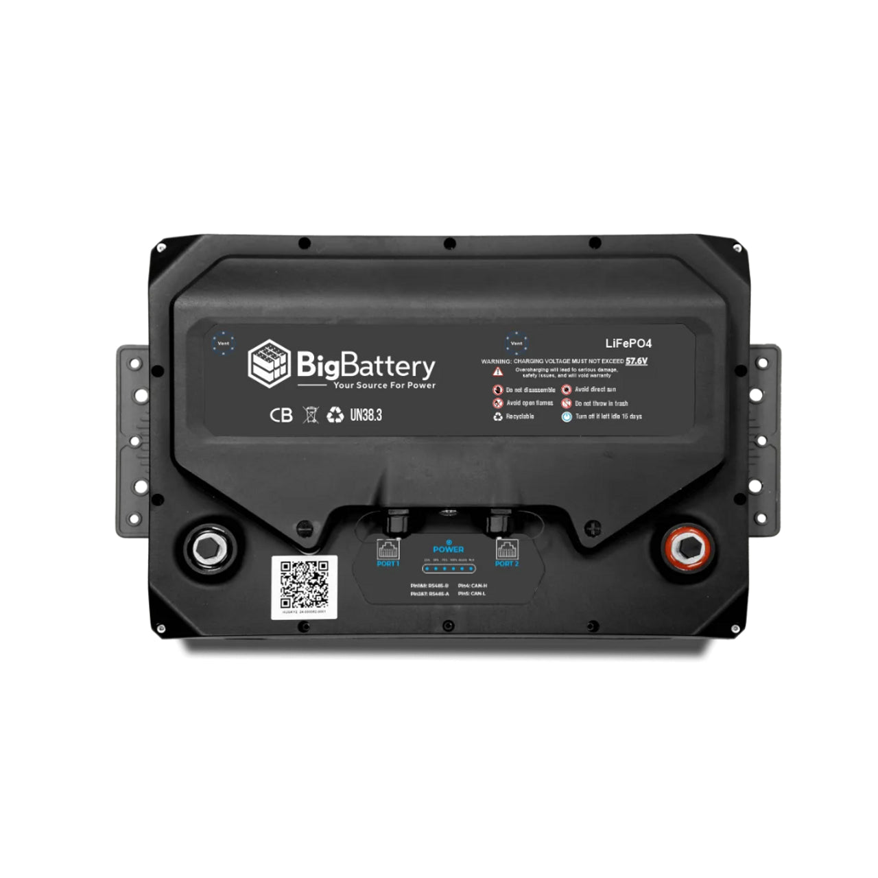 BigBattery | 48V HUSKY 2 LiFePO4 Battery + Battery Charger and Battery Monitor [BNDL-B0014]