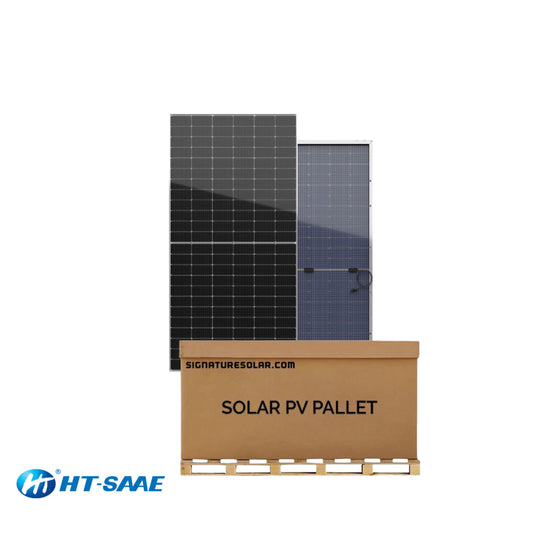 HT 550W Pallet of Bifacial Solar Panels | 31 Panels